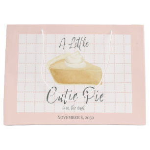 Little Cutie Pie Girl Baby Shower Gift Bag 