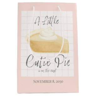 Little Cutie Pie Girl Baby Shower Gift Bag 