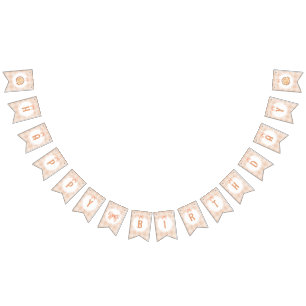 Little cutie Pie happy BIrthday gingham bow Bunting