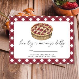 Little cutie pie - how big is mummy's belly  enclosure card