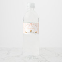 Little Cutie Pie Orange Gingham Water Bottle