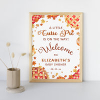 Little Cutie Pie Pumpkin Fall Baby Shower Welcome
