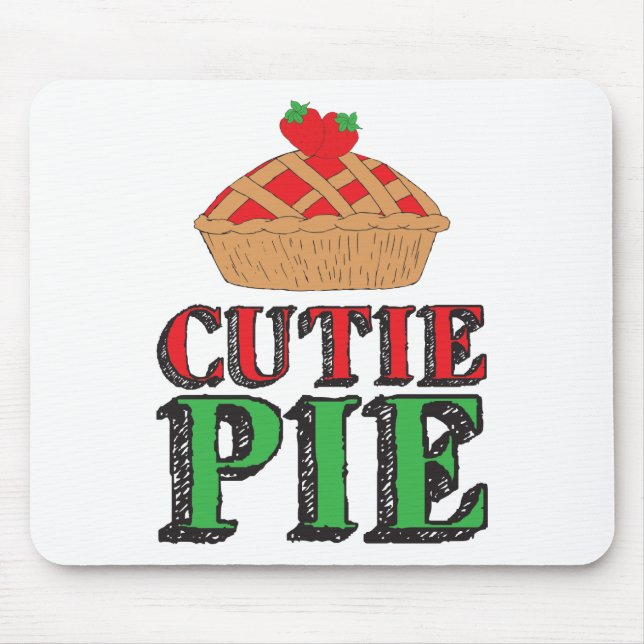Little Cutie Pie Sweet Stuff Strawberry Cutiepies Mouse Pad (Front)
