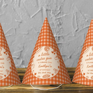 Little Cutie Pie Turning One! Fall 1st Birthday Party Hat
