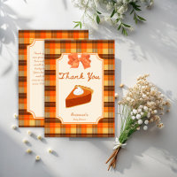 Little cutie pumpkin pie fall plaid baby shower