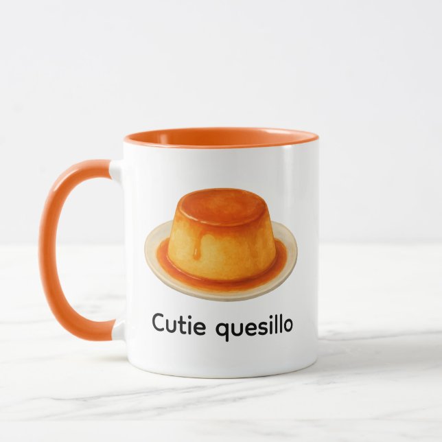 Little Cutie quesillo Autumn Leaves Baby Shower Mug (Left)