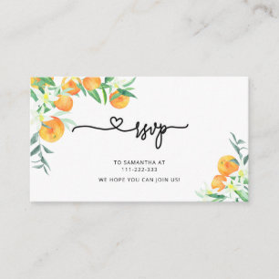 Little cutie RSVP  Enclosure Card