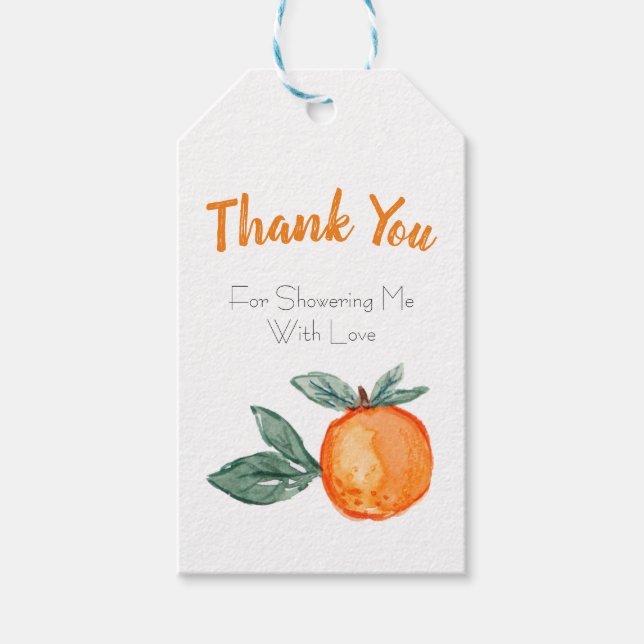 Little Cutie Thank You Hang Tag (Front)