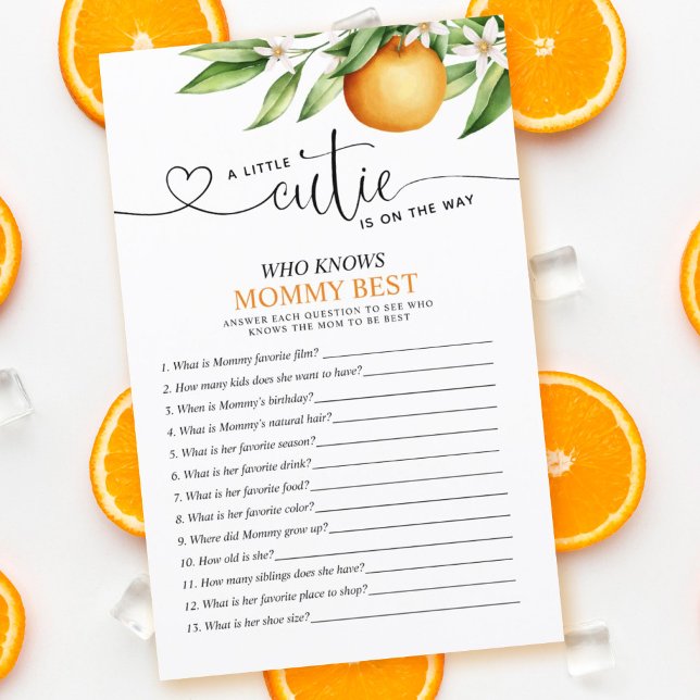 Little Cutie Who Knows Mum Best Baby Shower (Creator Uploaded)