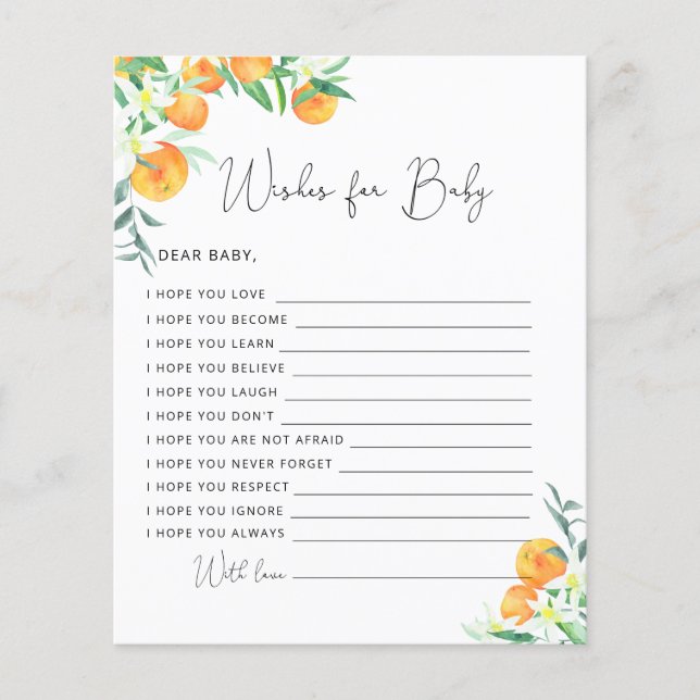 Little cutie Wishes for baby (Front)