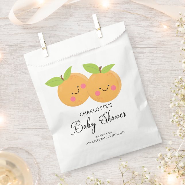 Little Cuties It's Twins Favour Bag (Clipped)