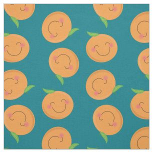 Little Cuties Tangerines Citrus Fruit Fabric