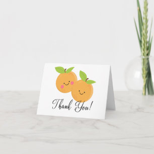 Little Cuties Twin Babies Thank You Card