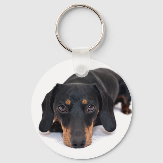 Little Dachshund Key Ring (Front)