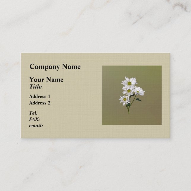 Little Daisy Looking Up Business Card (Front)