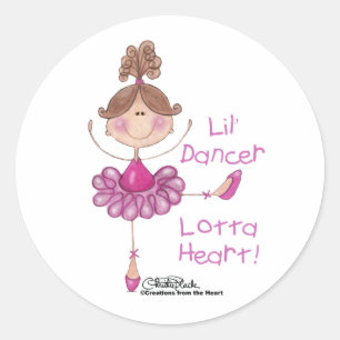 Little Dancer Classic Round Sticker
