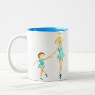Little dancer Two-Tone coffee mug
