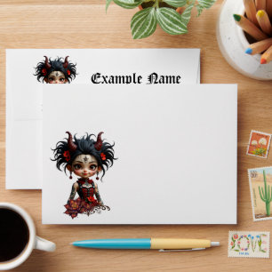 Little Dark Forest Demon –Cute Gothic Fantasy Girl Envelope