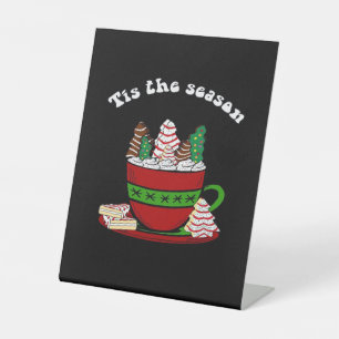 Little Debbie Tis The Season Pedestal Sign