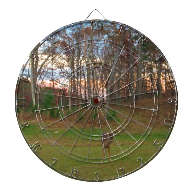 Little Deer &a Pink Sunset Dartboard (Front)