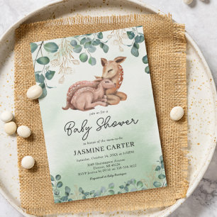 Little Deer Baby Shower Invitation