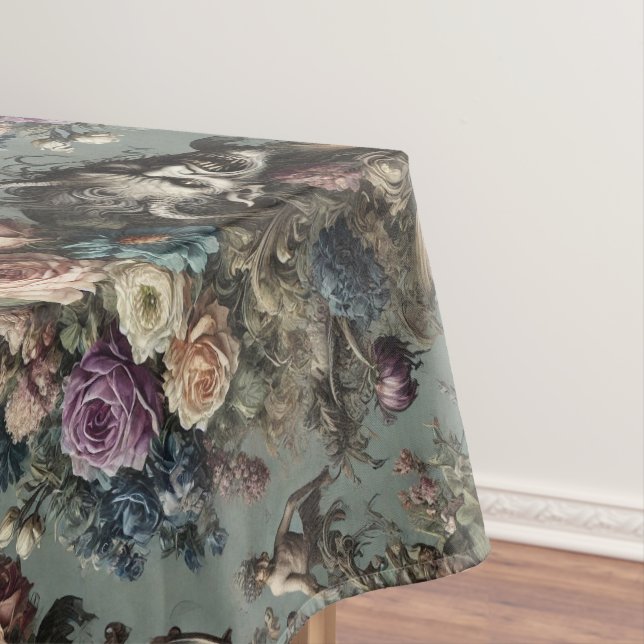 Little Demons Dare to Dream – Gothic Large Pattern Tablecloth (In Situ)
