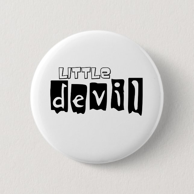 Little Devil 6 Cm Round Badge (Front)