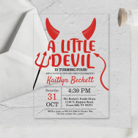 Little Devil Any Age Halloween Birthday Party