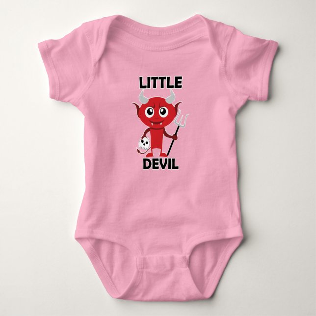 Little Devil - Baby Jersey Bodysuit (Front)