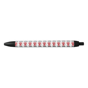 Little Devil - Custom Black Trim Pen, Black Ink Pen