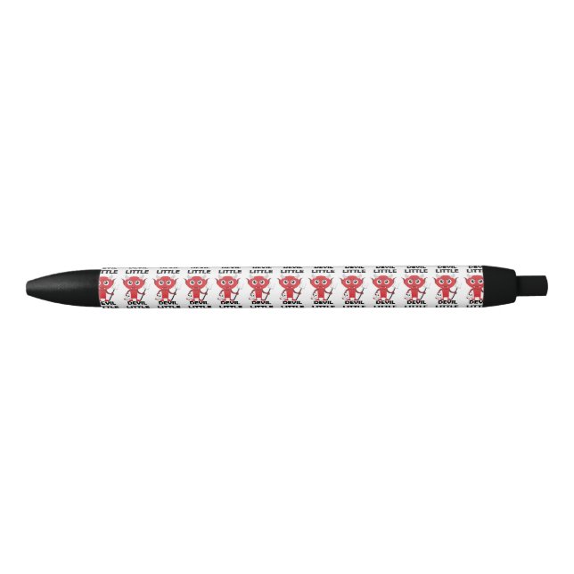 Little Devil - Custom Black Trim Pen, Black Ink Pen (Front)