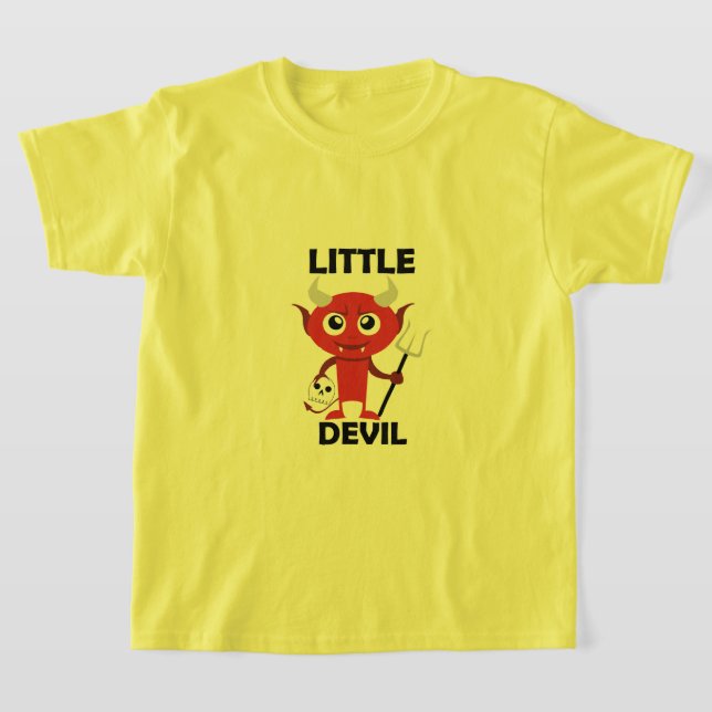 Little Devil - Girls' Basic T-Shirt (Laydown)