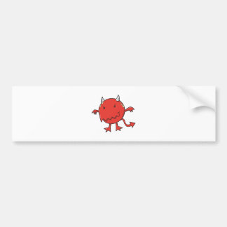 little devil inside red bumper sticker