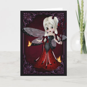 Little Devil Ladybug Design 2 Greeting Card