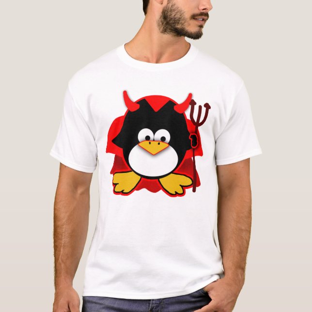 Little Devil Penguin T-Shirt (Front)