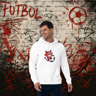 Little Devil with a soccer ball Hoodie