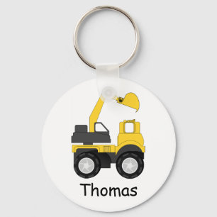 Little Digger Personalised Kid's Key Ring