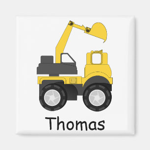 Little Digger Personalised Kid's Magnet