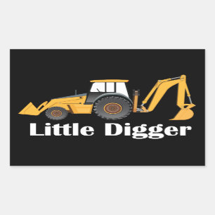 Little Digger - Rectangle Stickers, Glossy Rectangular Sticker