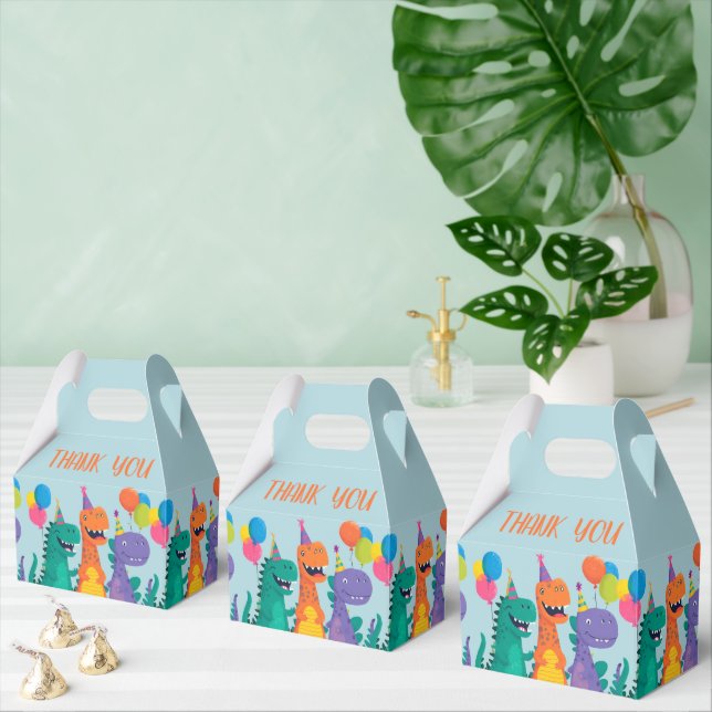 Little Dino 1st Birthday Favor Box (Multiple)