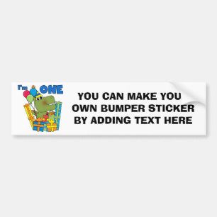 Little Dino 1st Birthday T shirts and Gifts Bumper Sticker