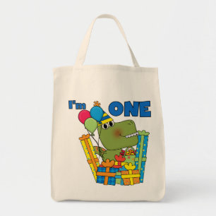 Little Dino 1st Birthday T shirts and Gifts Tote Bag