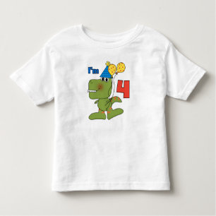 Little Dino 4th Birthday Tshirts and Gifts