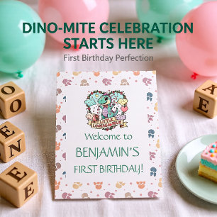 Little Dino Birthday Wishes Card