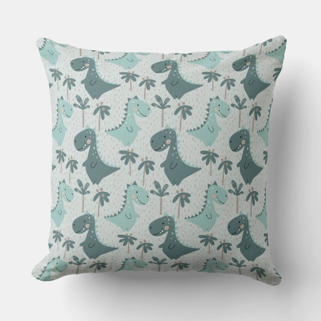 Little Dino Delight   Cushion (Front)