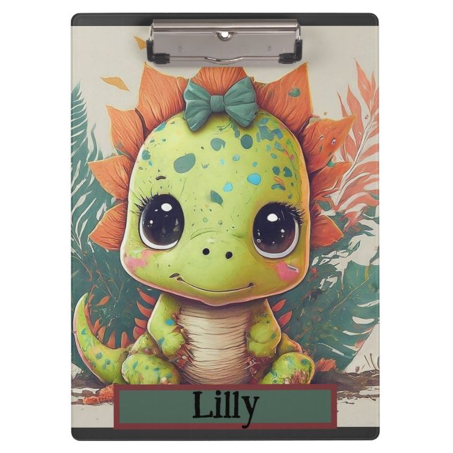 Little Dino Explorer: Roar with Confidence! Clipboard (Front)