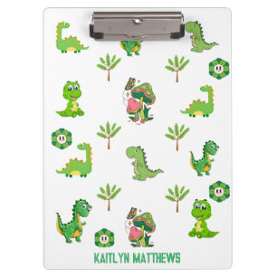 Little Dino School , Personalised Back to School Clipboard