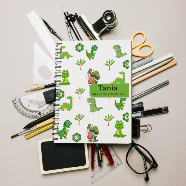 Little Dino School , Personalised Back to School Notebook (Creator Uploaded)
