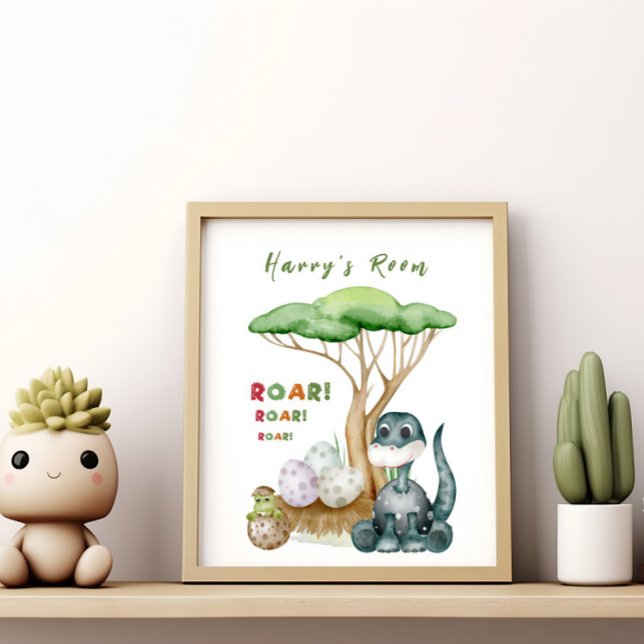 Little Dinosaur Baby Nursery Poster | Baby Gift  (Creator Uploaded)