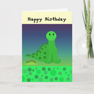 Little Dinosaur Birthday Card